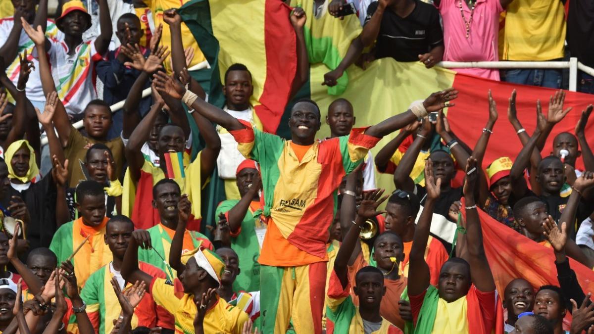 Mali fans in the stands during a World Cup qualifier